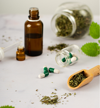 Dropper and herbs