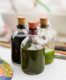 Amber bottles